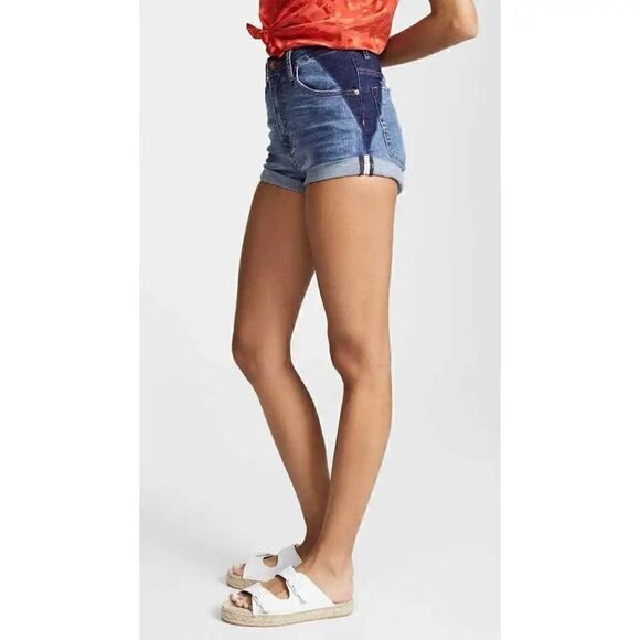 One Teaspoon Harlets Denim Jean Shorts Superstar Blue - Picture 2 of 11